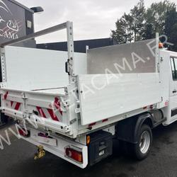 Renault Master COFFRE ROUES JUMELEES REHAUSSES PLEINES CROCHET 165CV DOUBLE CABINE 6 PLACES BENNE ALUMINIUM Tr&eacute;gueux