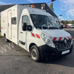 Renault Master BASE VIE MOBILE GRUAU 7 PLACES 125CV CELLULE ATELIER BUREAU CANTINIERE Tr&eacute;gueux