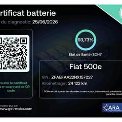 Fiat 500e Electrique 23,8 kWh STEP 92CV occasion - Saint-Angel - photo 3/4