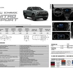 Isuzu DMax CREW NITRO SPORT 2.2 DMS A/T 4x4 MY2026 Euro6e-bis RED SPINEL MICA Orvault