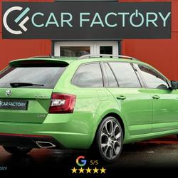Skoda Octavia Combi RS 2.0 TDI 184 DSG 1&egrave;re Main Vert Rallye Pack Voyage Amundsen LED Blind Sport Garantie 1an Marmoutier