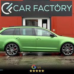 Skoda Octavia Combi RS 2.0 TDI 184 DSG 1&egrave;re Main Vert Rallye Pack Voyage Amundsen LED Blind Sport Garantie 1an Marmoutier