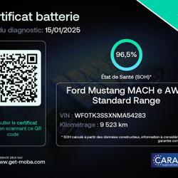 Ford Mustang 269ch Standard Range 76kWh Premium AWD Chamb&eacute;ry