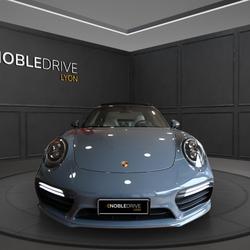Porsche 911 type 991 991.2 Turbo S - 3.8 580ch - BLEU GRAPHITE - Int.Ardoise/Craie - Suivi Porsche - Porsche APPROVED Limas