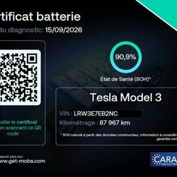 Tesla Model 3 Dual Motor AWD MY22 SOH 91% Long-Range TVA 1ere Main Garantie Etendue occasion - Gaillac - photo 2/29