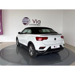 Volkswagen T-Roc 1.5 TSI - 150 - BV DSG 7  CABRIOLET Style CARPLAY / CAMERA DE RECUL / CUIR BI COLOR Saujon