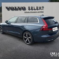 Volvo V60 T6 Hybride Rechargeable 253 ch + 145 ch AWD Geartronic 8 Ultra Style Chrome occasion - Brest - photo 3/30