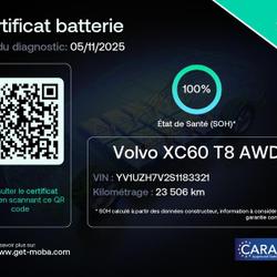 Volvo XC60 T8 Hybride Rechargeable 455ch Ultra Style Chrome Geartronic 8 AWD Nogent-le-Phaye