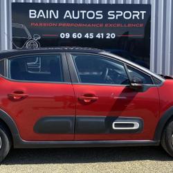 Citroen C3 Feel Pack 1.2L 83ch  Rouge/Toit Noir Bain-de-Bretagne