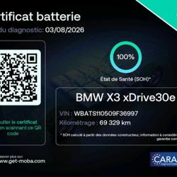 BMW X3 (G01) XDRIVE30EA 292CH M SPORT 10CV Saint-Ouen-l'Aum&ocirc;ne