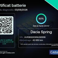 Dacia Spring 45ch Confort - Achat Int&eacute;gral Saint-Pierre-l&egrave;s-Nemours