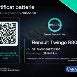 Renault Twingo 3 E-Tech Electric Zen R80 Achat Int&eacute;gral - 21MY Samoreau