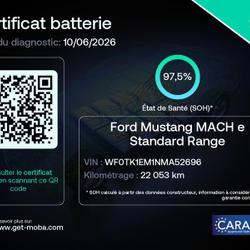 Ford Mustang 269ch Standard Range 72,6kWh Mach-E Propulsion Manosque