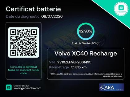 Volvo XC40 - Recharge 231ch Start EDT - 26 990 €