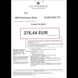 MG MG4 EV 170ch - 51kWh MY23 Li&eacute;vin