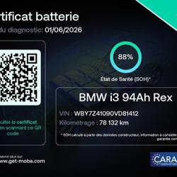 BMW i3 170ch 94Ah REx +CONNECTED Atelier Obernai