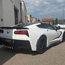 Chevrolet Autres Corvette COUPE STINGRAY 6.2 466ch TARGA 1LT BVA8 - Malus pay&eacute; - Palettes - Toit noir - int gris - jantes noir Ampuis