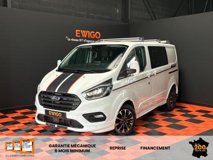 Ford Tourneo Custom - FOURGON CABINE APPROFONDIE 2.0 ECOBLUE 185 CH L1H1 SPORT / COURROIE OK / ATTELAGE / CAMERA / CARPLAY - 26 980 €