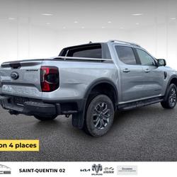 Ford Ranger DOUBLE CABINE 2.0 ECOBLUE 205 CH S&S BVA10 e-4WD WILDTRAK CAMERA 360&deg; 4 PLACES Saint-Quentin