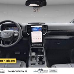 Ford Ranger DOUBLE CABINE 2.0 ECOBLUE 205 CH S&S BVA10 e-4WD WILDTRAK CAMERA 360&deg; 4 PLACES Saint-Quentin