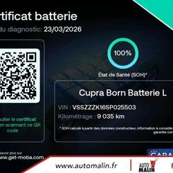 Cupra Born 230 ch - Batterie L V Mantes-la-Ville